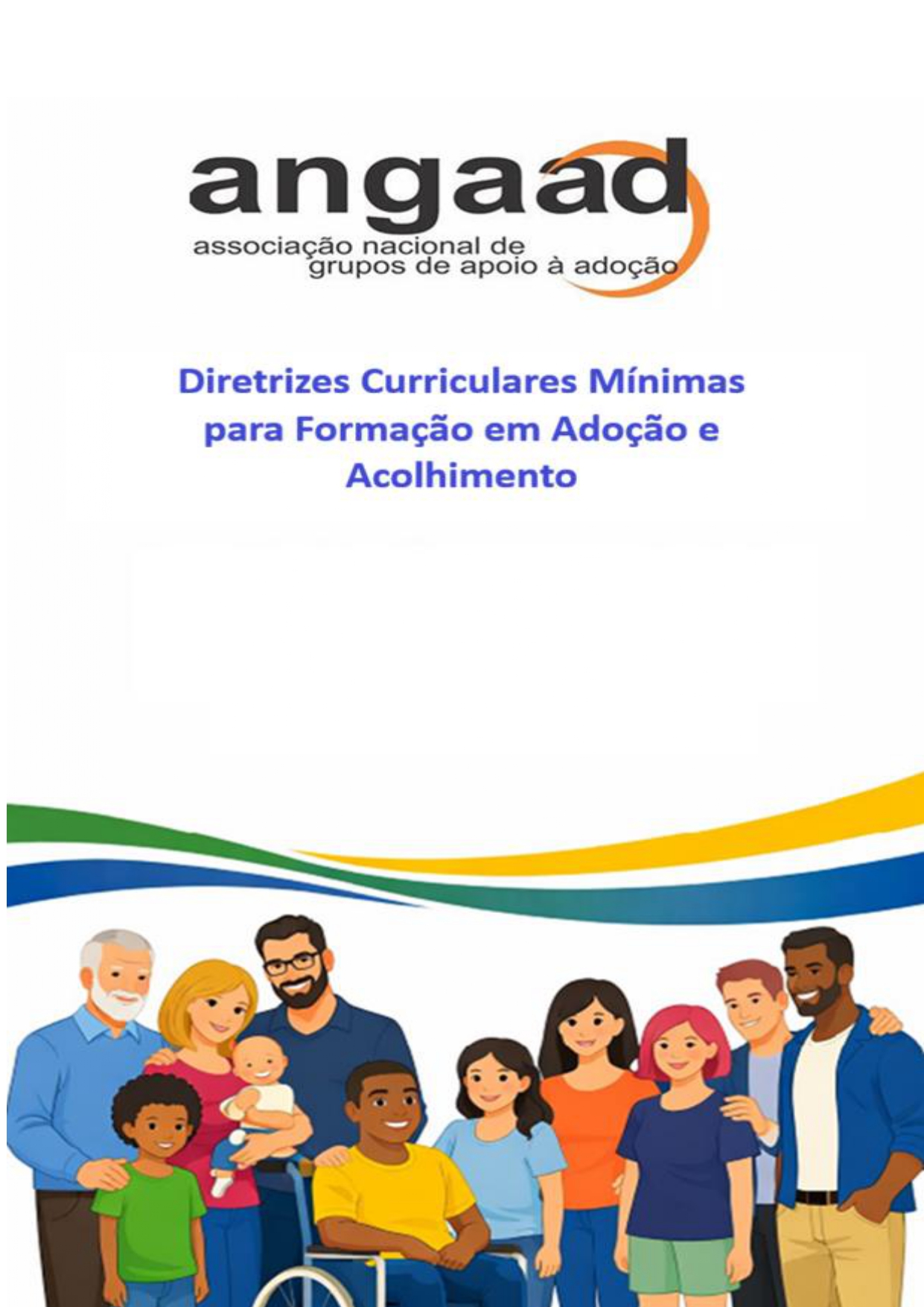 Capa de Diretrizes Curriculares Mínimas para Formação em Adoção e Acolhimento