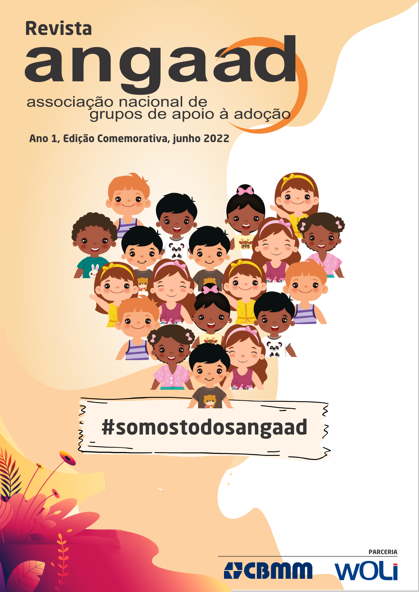 Capa de Revista Angaad - 2022 — Ano 1 – Edição Comemorativa